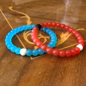 Two Lokai bracelets